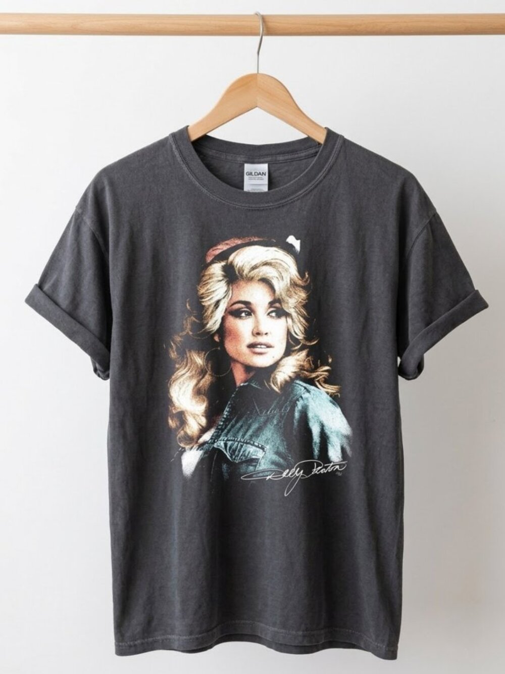 Dolly Parton Signature Vintage Graphic Shirt Retro Country Music T shirt Reprint